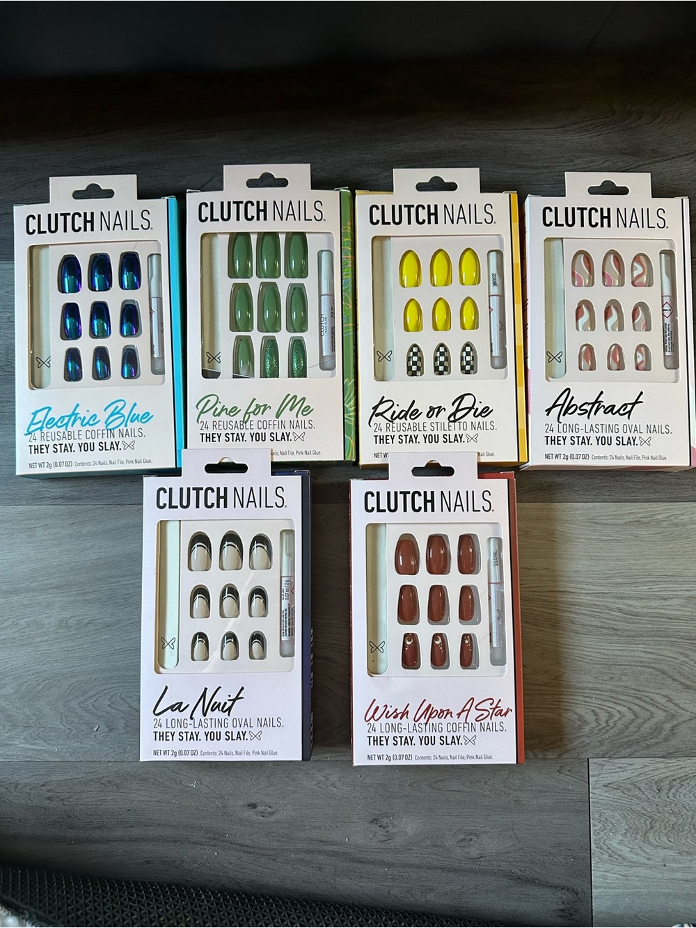 Clutch Press-On Nails – Multicolor Brights